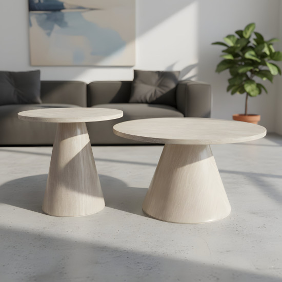 Metal Table Set - 2 Pcs